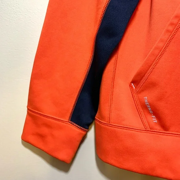 Nike sportswear men’s orange/black pullover therma-fit hoodie. Size M - Picture 4 of 9